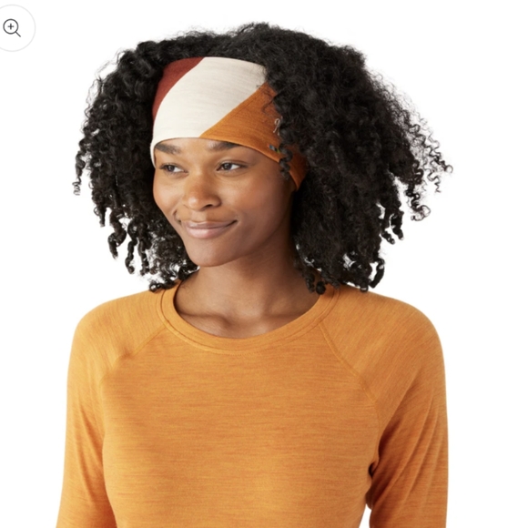 NWT Smartwool Orange Colorblock Headband - Picture 1 of 4
